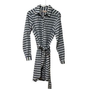 Hutch Anthropologie striped button down dress Medium
